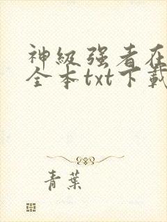 神级强者在都市全本txt下载