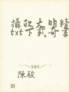 摄政大明精校版txt下载奇书