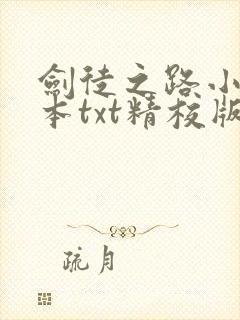 剑徒之路小说全本txt精校版