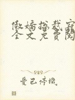 傲娇总裁宠上瘾全文免费阅读