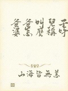 爸爸叫儿子的老婆怎么称呼封面