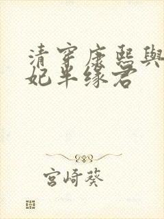 清穿康熙与太子妃半缘君