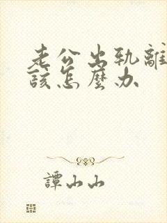 老公出轨离婚我该怎么办封面