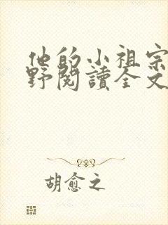 他的小祖宗甜又野阅读全文