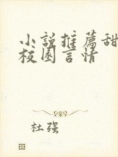 小说推荐甜宠文校园言情