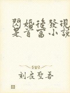 闪婚后发现老公是首富小说
