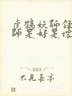 虎鹤妖师录大师帅是好是坏