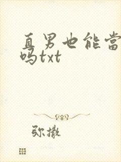 直男也能当老婆吗txt