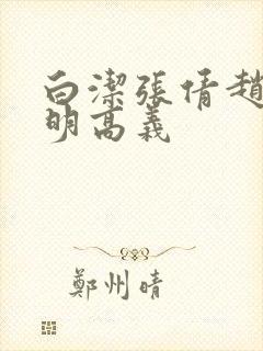 白洁张倩赵敏李明高义
