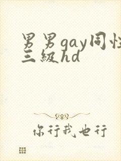 男男gay同性三级hd封面