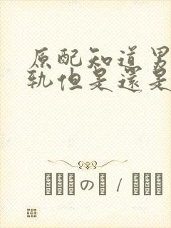 原配知道男人出轨但是还是原谅了封面