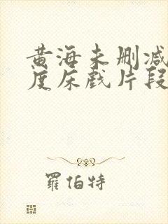 黄海未删减大尺度床戏片段