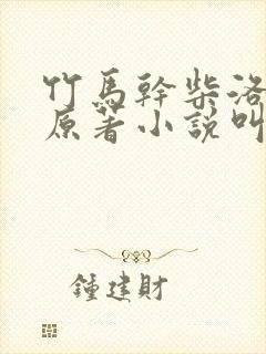 竹马干柴洛知行原著小说叫什么名字