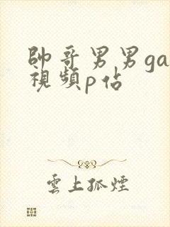 帅哥男男gay视频p站