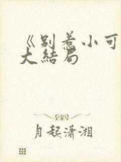 《别惹小可怜》大结局封面