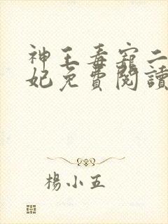 神王毒宠二嫁王妃免费阅读全文