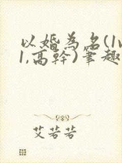 以婚为名(1v1,高干)笔趣阁