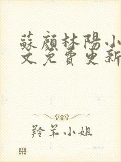苏颜林阳小说全文免费更新