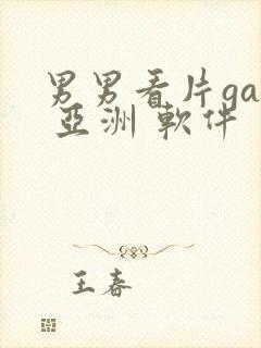 男男看片gay 亚洲 软件