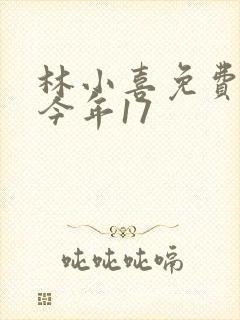 林小喜免费阅读今年17封面