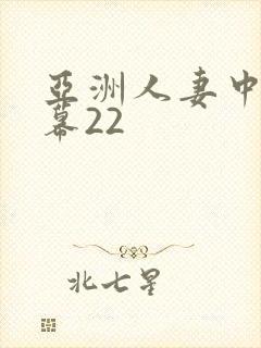 亚洲人妻中文字幕22