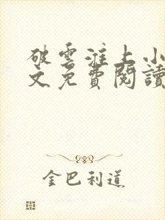 破云淮上小说全文免费阅读封面