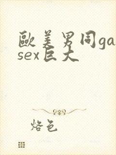 欧美男同gaysex巨大