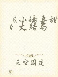《小娇妻甜如蜜》大结局