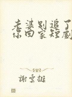 老婆别追了我跟你回家短剧