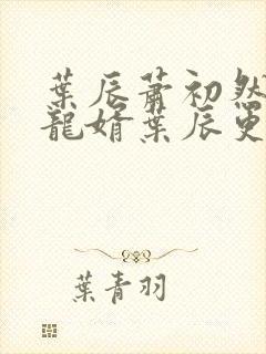 叶辰萧初然上门龙婿叶辰更新