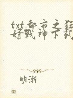 txt都市之狂婿战神下载