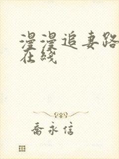 漫漫追妻路小说在线