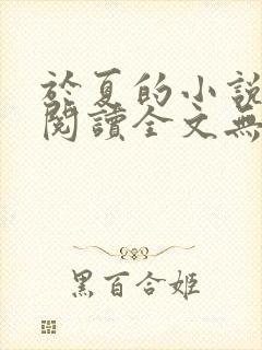 于夏的小说免费阅读全文无弹窗