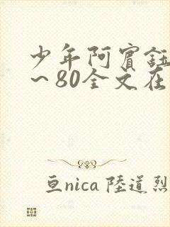少年阿宾钰慧1～80全文在线阅读