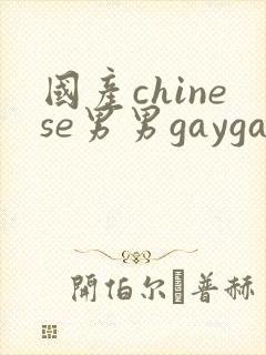 国产chinese男男gaygayvideo