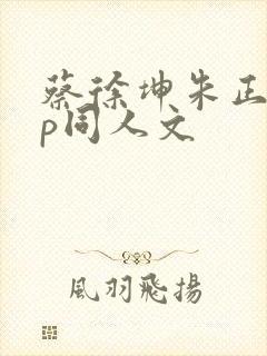 蔡徐坤朱正廷cp同人文