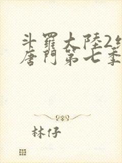 斗罗大陆2绝世唐门第七季动态漫画