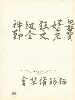 神级狂婿最新章节全文免费阅读