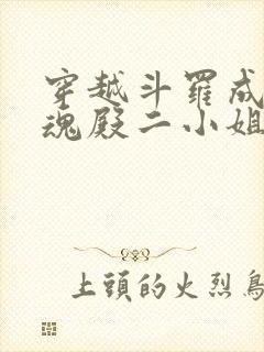 穿越斗罗成为武魂殿二小姐