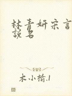 林青妍宋言津小说名