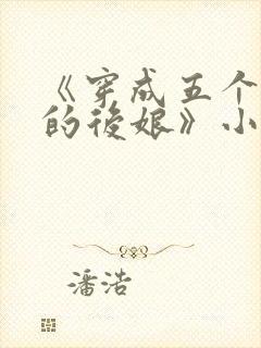 《穿成五个反派的后娘》小说