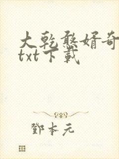 大乾憨婿奇书网txt下载