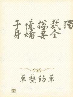 千亿总裁独宠替身娇妻全
