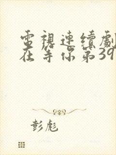 电视连续剧妈妈在等你第39集