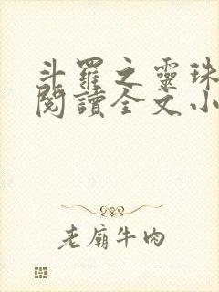 斗罗之灵珠神剑阅读全文小说