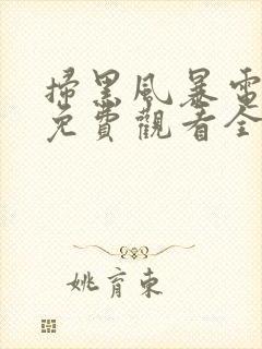 扫黑风暴电视剧免费观看全集完整版