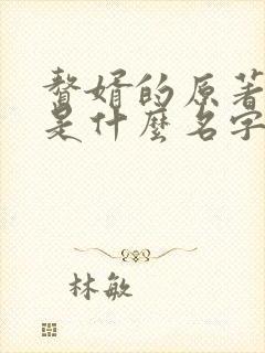 赘婿的原著小说是什么名字
