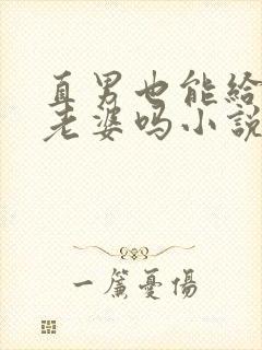 直男也能给人当老婆吗小说