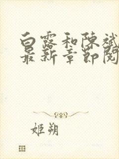 白露和陈斌小说最新章节阅读封面