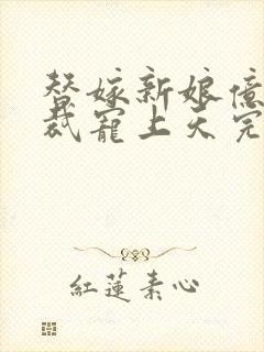 替嫁新娘亿万总裁宠上天完整版